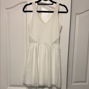 Elegant White Sleeveless Kids Dress
